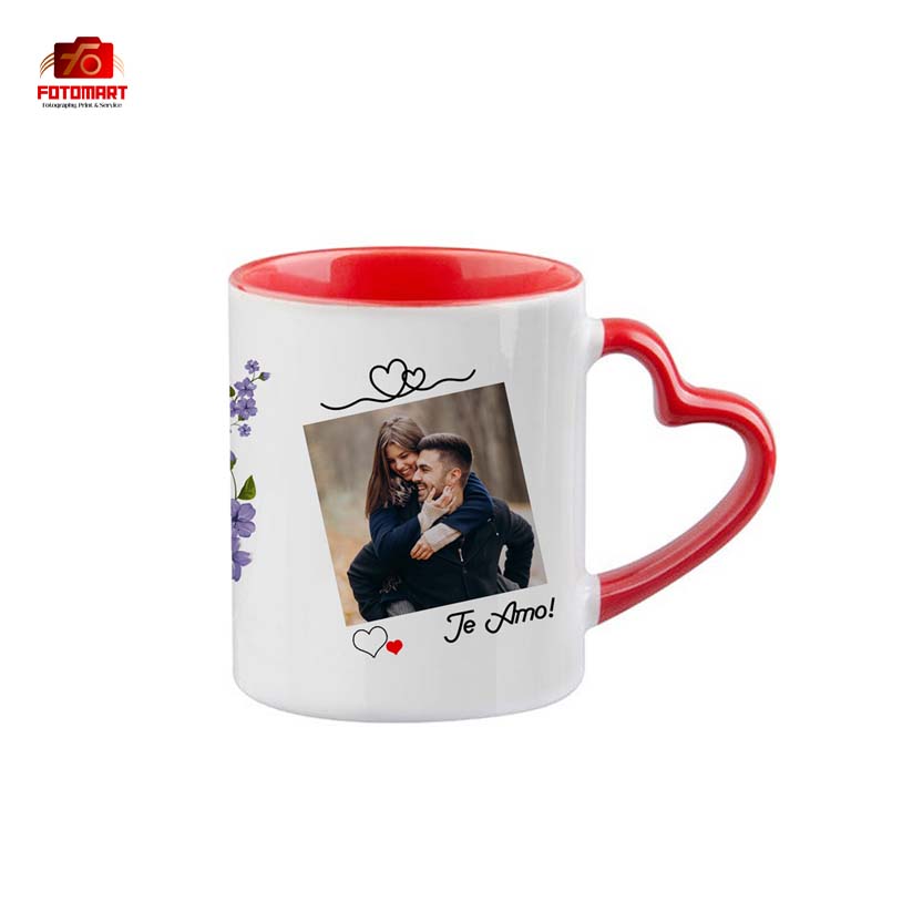 Rødt Hjerte Håndtag Krus - Image 2