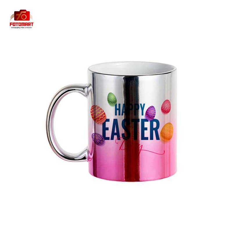 Sølv-Pink Gradient Krus