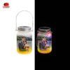 Solar LED Gradient Glass Jar Light (Gul)