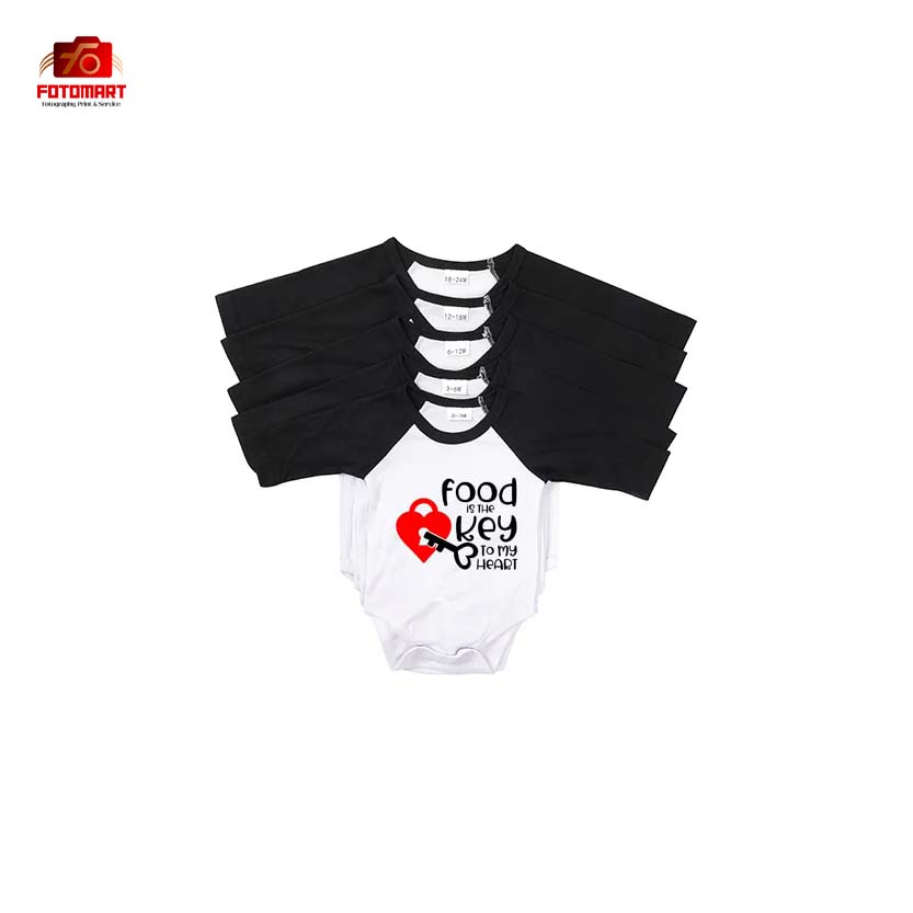 Baby-Heldragt Med Farverige ærmer