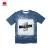 Bleget stjernehimmel bomulds-T-shirt (Imiteret Denim)