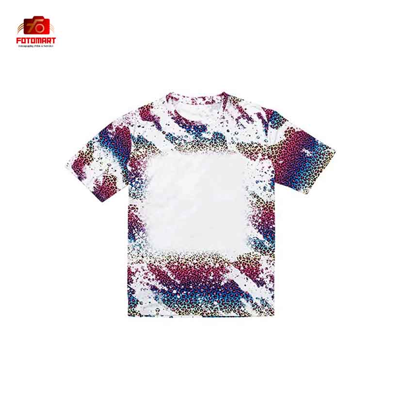 Vildlilla Bleget Leopard T-shirt Med Bomuldsfølelse - Image 2