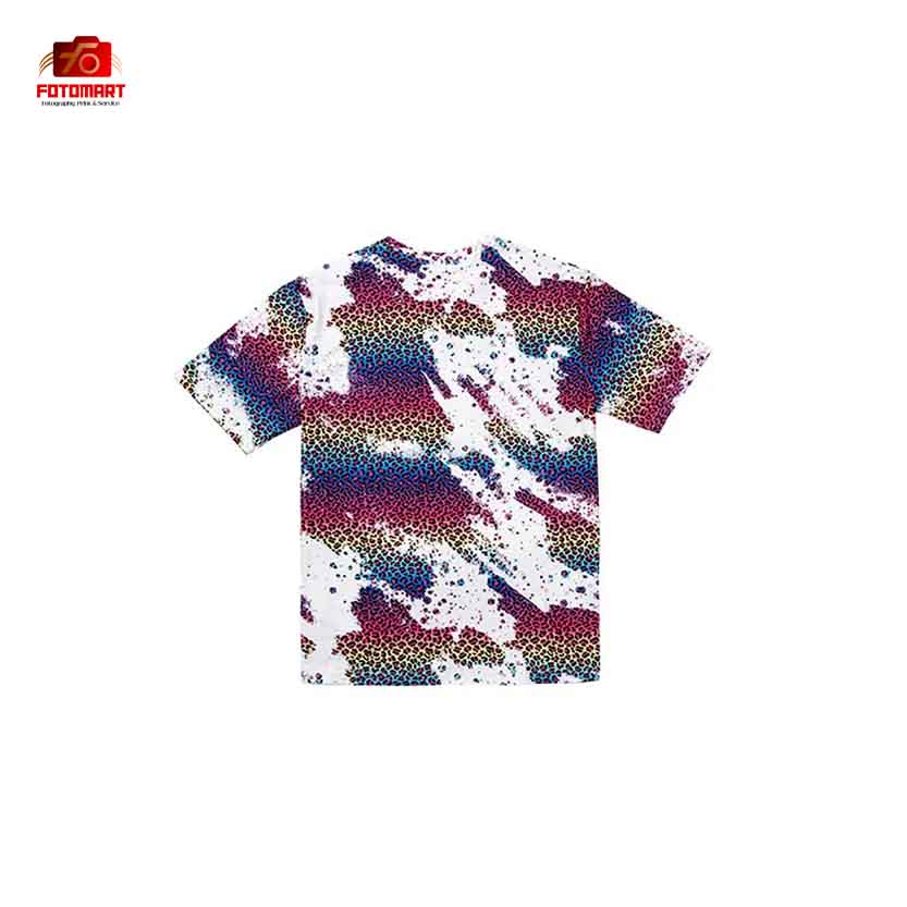 Vildlilla Bleget Leopard T-shirt Med Bomuldsfølelse - Image 3