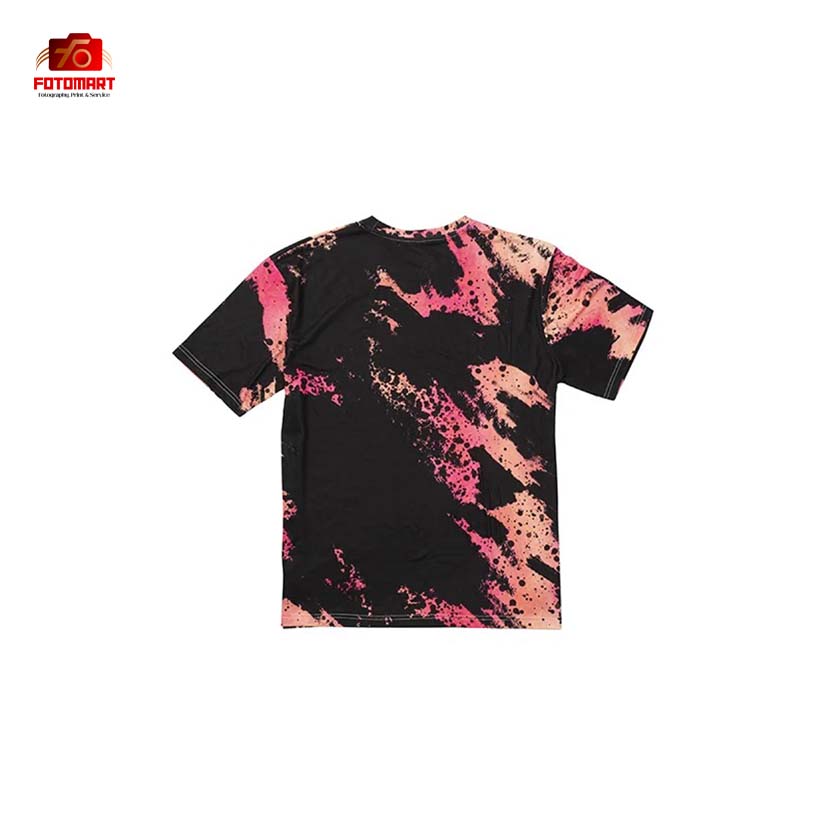 Vild Sort Bleget Leopard T-shirt med Bomuldsfølelse - Image 3